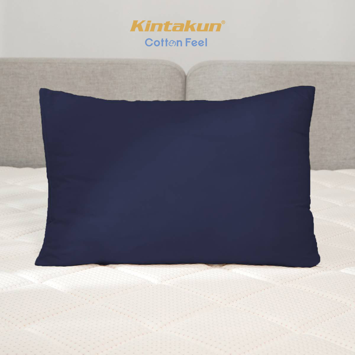 Kintakun Cotton Feel Mix & Match Sprei Pocket Varian Dark Navy Tinggi 30 cm