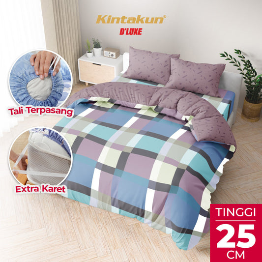 Kintakun Dluxe Bedcover Set Fitted Darma Tinggi 25cm