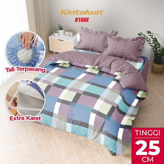 Kintakun Dluxe Bedcover Set Rumbai Darma Tinggi 25cm