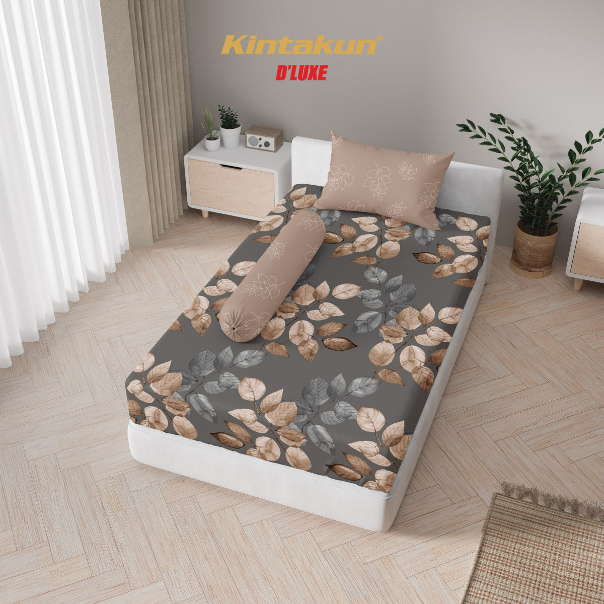 Kintakun Dluxe Sprei Fitted Desy Tinggi 25cm