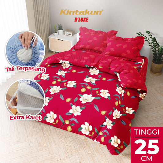 Kintakun Dluxe Bedcover Set Rumbai Diana Tinggi 25cm