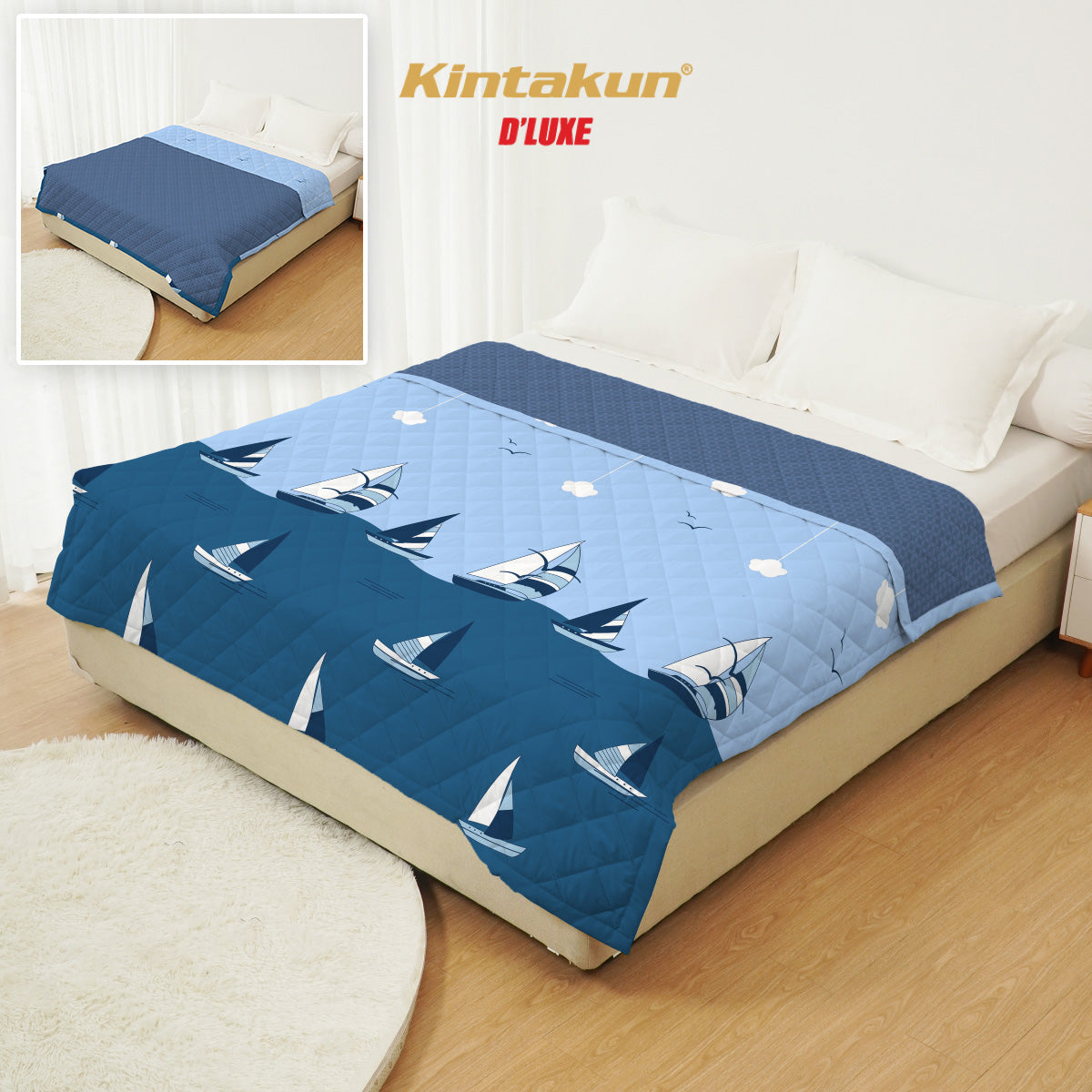 Dluxe Bestie Selimut Ultrasonic Dua Sisi Ukuran 150 x 200