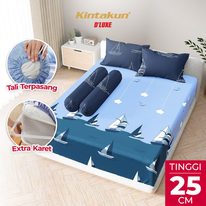 Kintakun Dluxe Sprei Fitted Dianita Tinggi 25cm