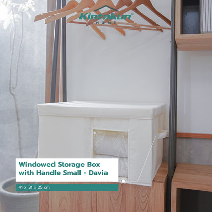 Kintakun Home Davia Tempat Penyimpanan Baju dengan Penutup