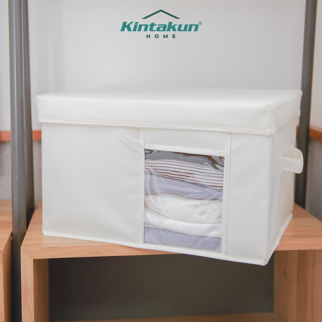 Kintakun Home Davia Tempat Penyimpanan Baju dengan Penutup