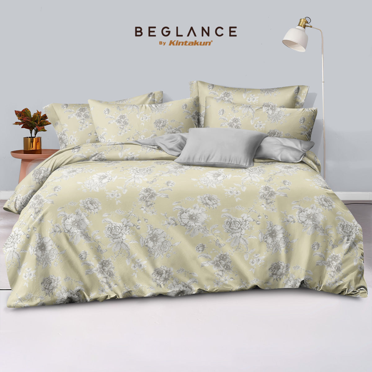Beglance Tencel Duvet Cover Set Fitted Echo Tinggi 40 cm