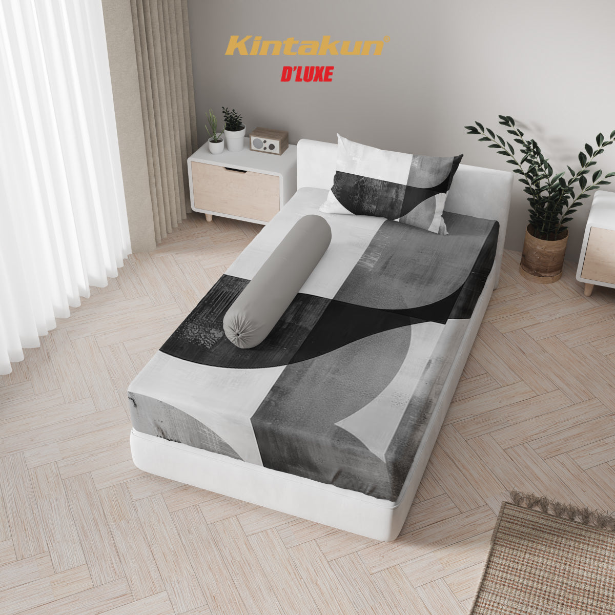 Kintakun Dluxe Sprei Fitted Elisya Tinggi 25cm