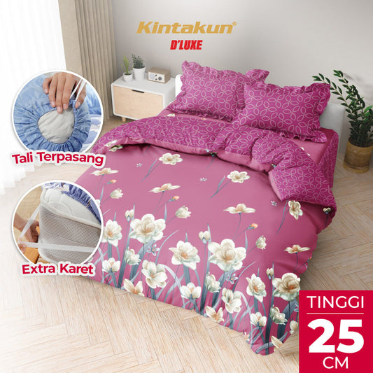 Kintakun Dluxe Bedcover Set Fitted Ervina Tinggi 25cm