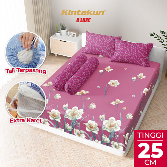 Kintakun Dluxe Sprei Fitted Ervina Tinggi 25cm