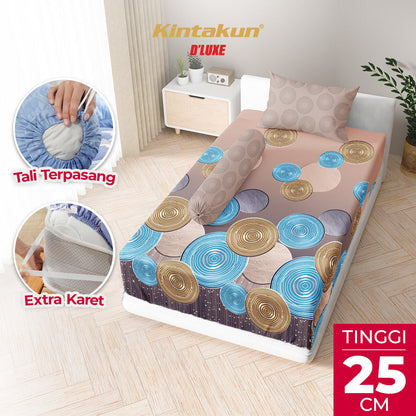 Kintakun Dluxe Sprei Fitted Eshania Tinggi 25cm