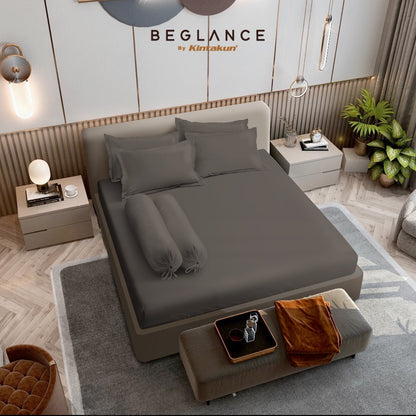 Beglance Tencel Plain Sprei Fitted 180 x 200 Tinggi 40cm