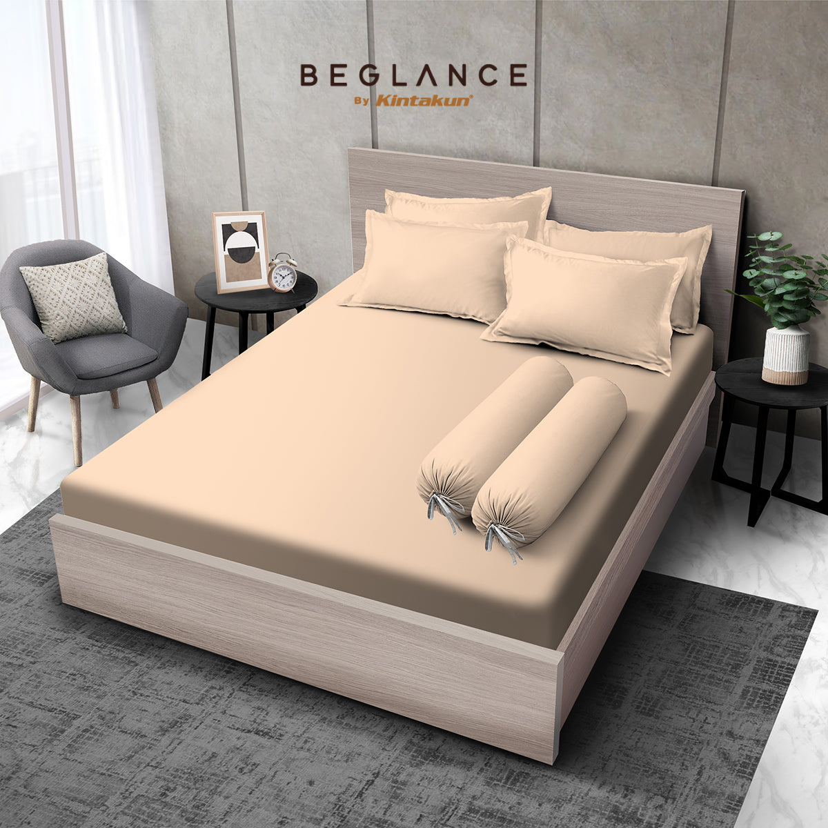 Beglance Sprei Set Microtex Este Premium Microsuede 30cm
