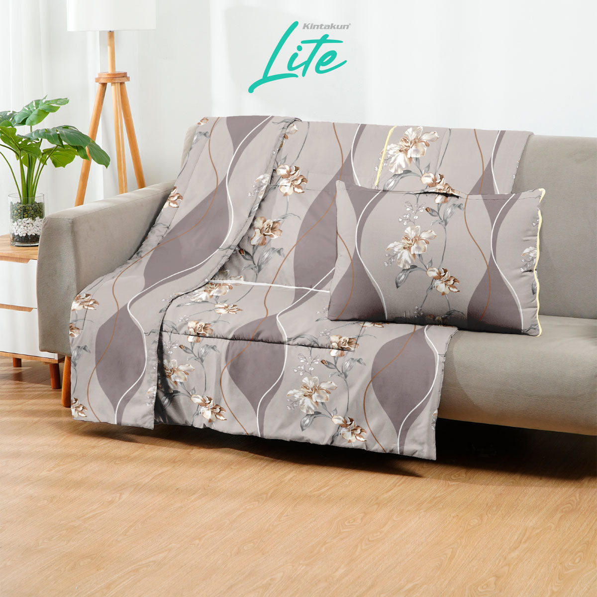 Kintakun Lite Bantal Selimut 150 x 220 Balmut 2in1 Varian Motif