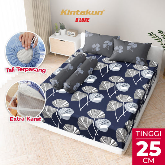 Kintakun Dluxe Sprei Fitted Fahira Tinggi 25cm