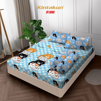 Kintakun DLUXE Sprei Set Fitted Faline Tinggi 20 cm