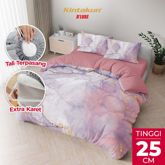 Kintakun Dluxe Bedcover Set Fitted Fanny Tinggi 25cm