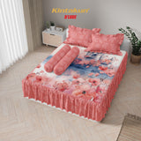 Kintakun Dluxe Sprei Set Rumbai Digital Printing Motif Florie Tinggi 39 cm