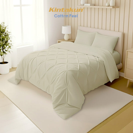 Kintakun Cotton Feel Comforter Basic & Pinch Quilt Varian Frozen Dew