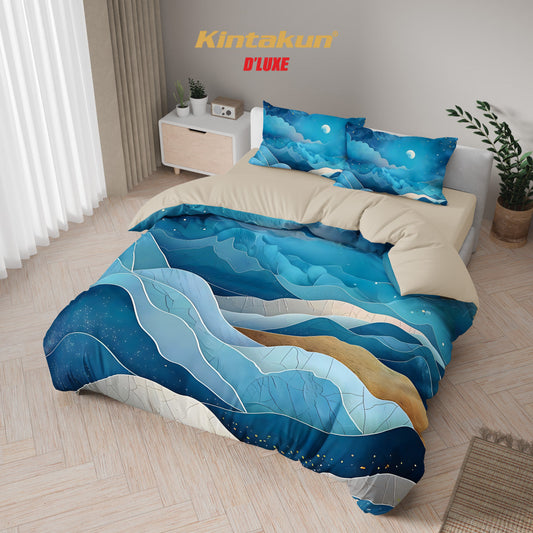 Kintakun Dluxe Bedcover Fitted Galina Tinggi 25cm