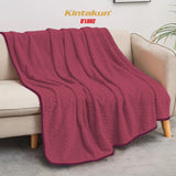 Kintakun Selimut Luxury Lembut & Mewah 160 x 200 cm Garnet Rose