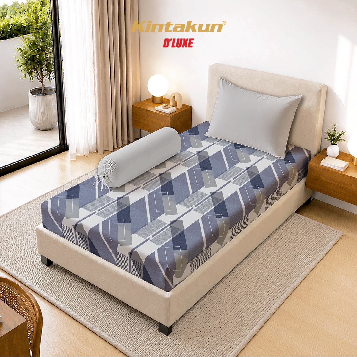 Kintakun Dluxe Sprei Fitted Garta Tinggi 30cm