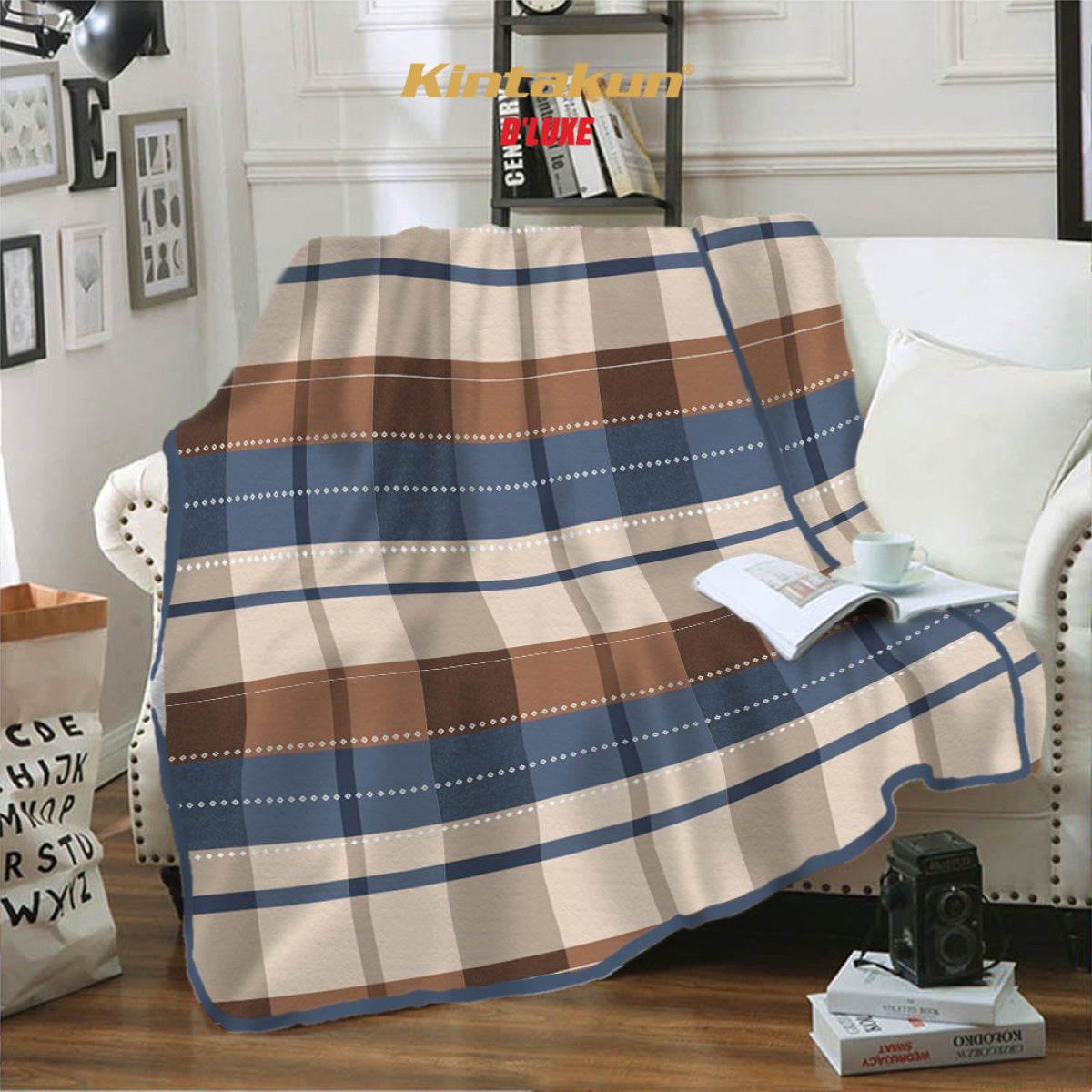 Kintakun Selimut Flannel Polyester 160 x 200 Varian Motif