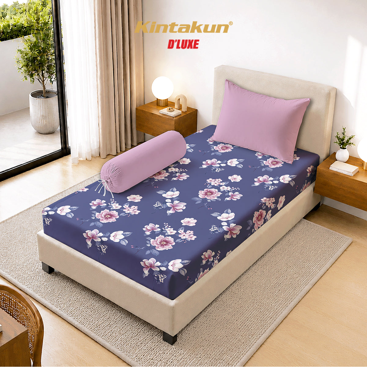 Kintakun Dluxe Sprei Fitted Giselda Tinggi 30cm