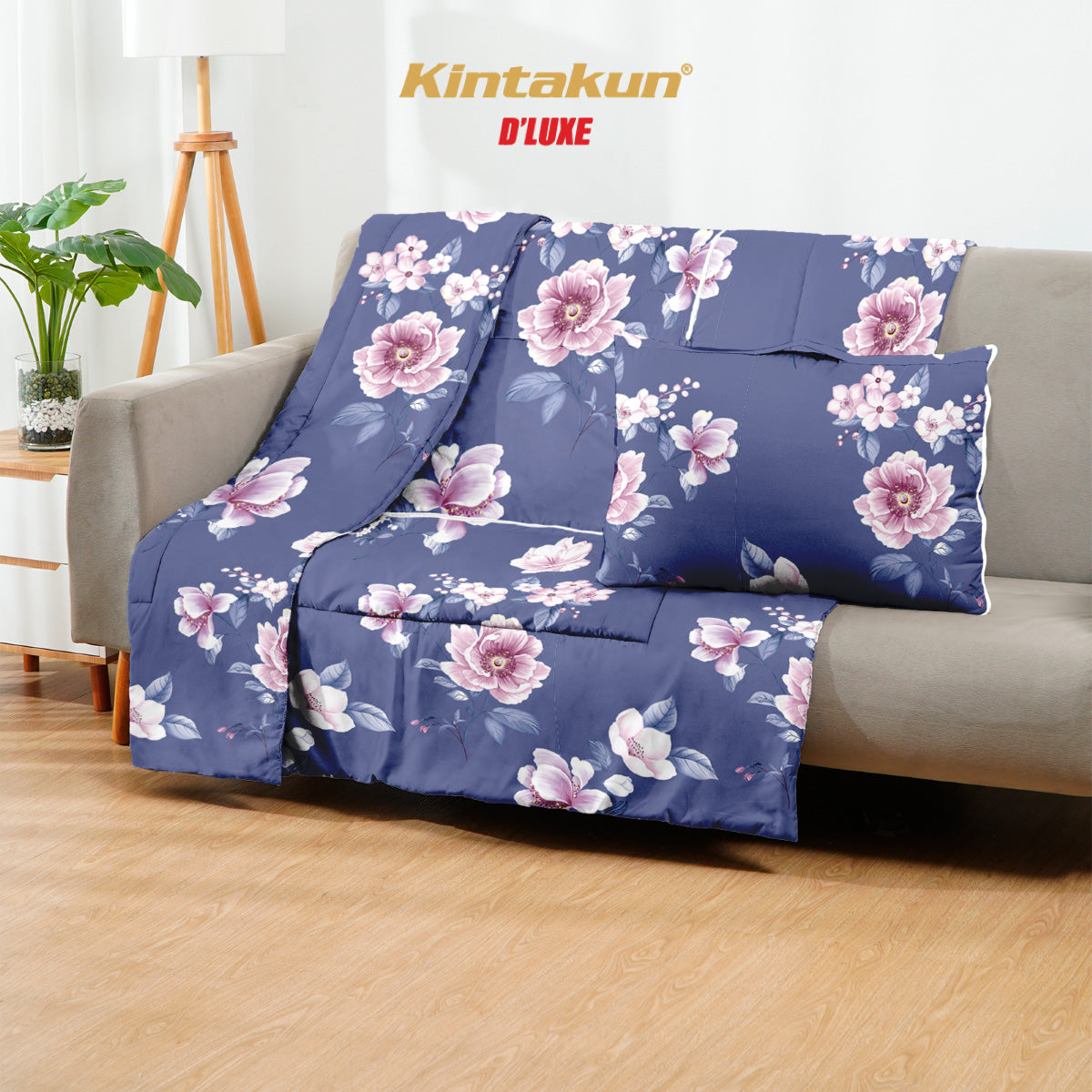 Kintakun Dluxe Balmut Mini 2in1 Bantal Selimut Multifungsi Motif Giselda