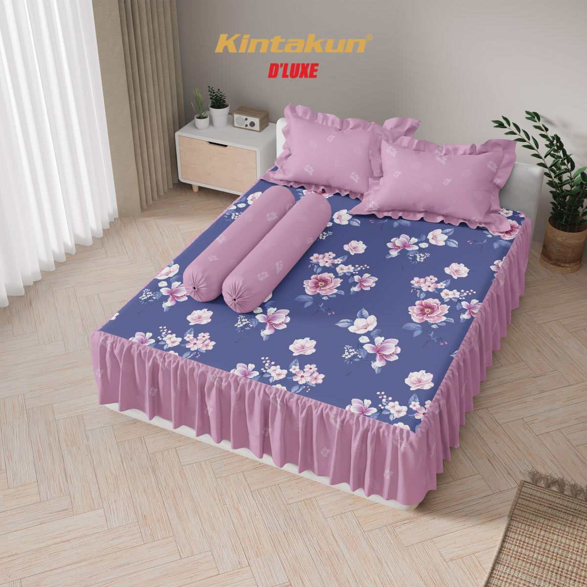 Kintakun Dluxe Sprei Rumbai Giselda Tinggi 39cm