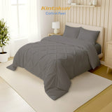 Kintakun Cotton Feel Comforter Basic & Pinch Quilt Varian Gravel