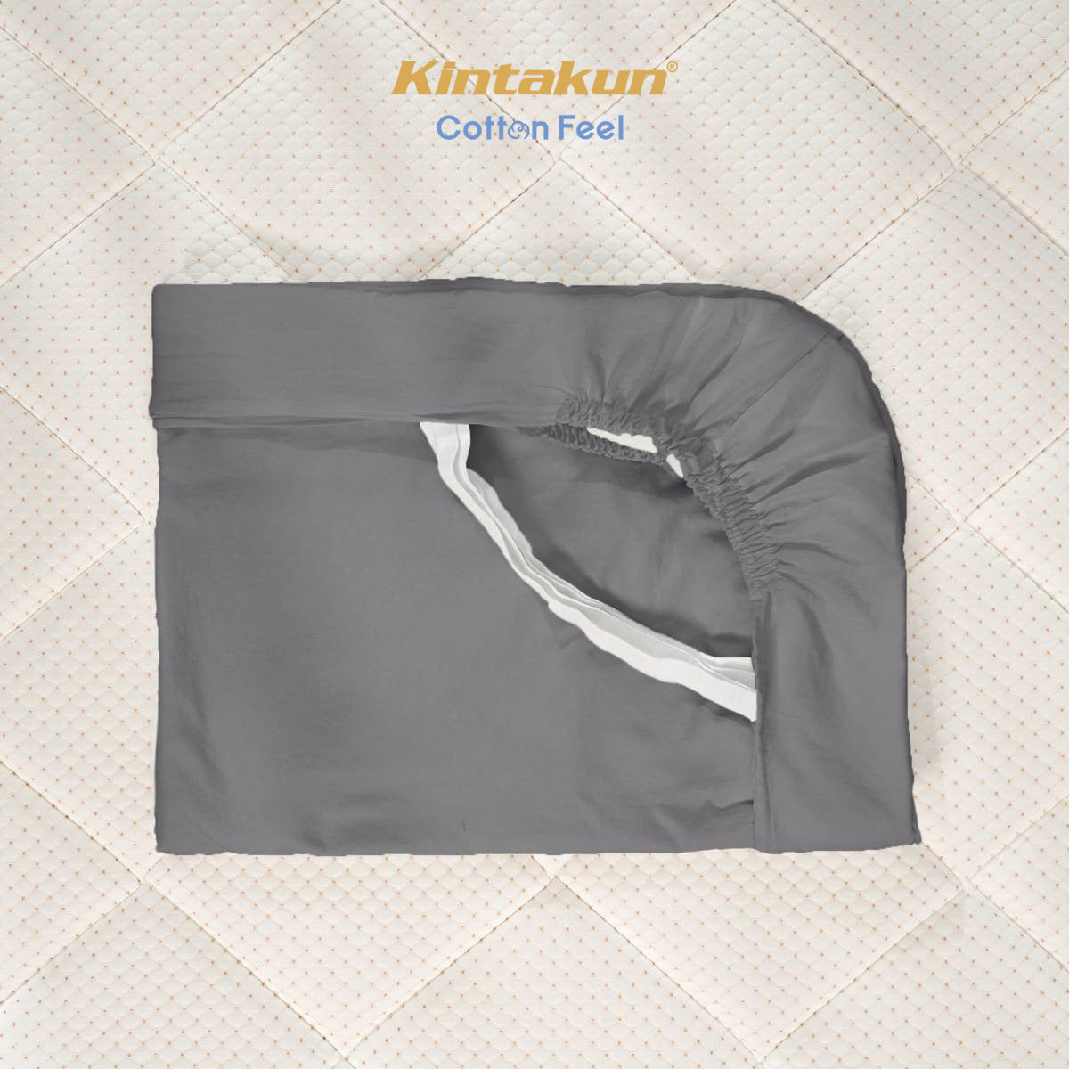 Kintakun Cotton Feel Mix & Match Sprei Pocket Varian Gravel Tinggi 30 cm