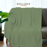 Beglance Poly Diamond Knit Blanket 150 x 195 Greenpea