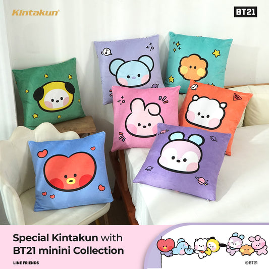 Kintakun Home Bantal Sofa Zipper 40 x 40 Kartun Animasi minini Varian Karakter