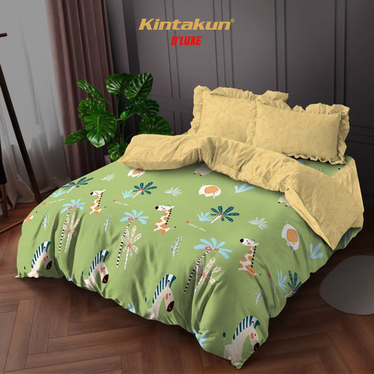 Kintakun DLUXE Bedcover Set Rumbai Gauri Tinggi 39 cm