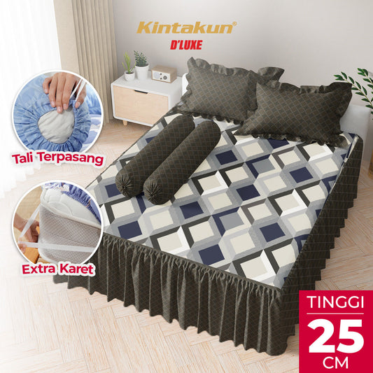 Kintakun Dluxe Sprei Rumbai Hasya Tinggi 25cm
