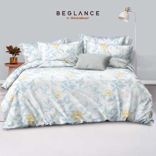 Beglance Tencel Duvet Cover Set Fitted Haze Tinggi 40 cm