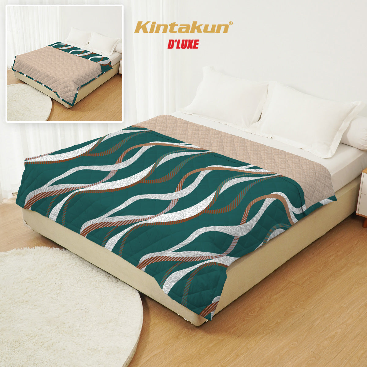 Dluxe Bestie Selimut Ultrasonic Dua Sisi Ukuran 150 x 200