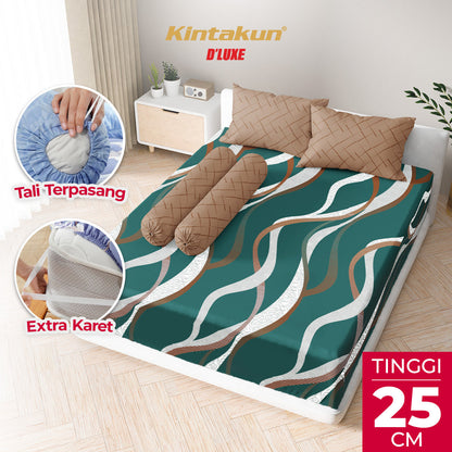 Kintakun Dluxe Sprei Fitted Heliana Tinggi 25cm