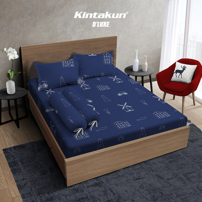 Kintakun Dluxe Gold Sprei Fitted 180 x 200 Tinggi 30cm Varian Motif