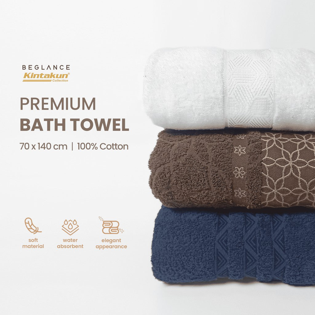 Beglance Hexa Premium Bath Towel Handuk Mandi 70 x 140