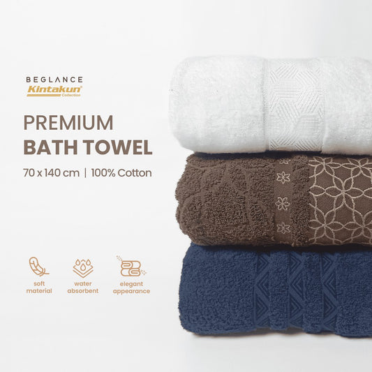 Beglance Hexa Premium Bath Towel Handuk Mandi 70 x 140