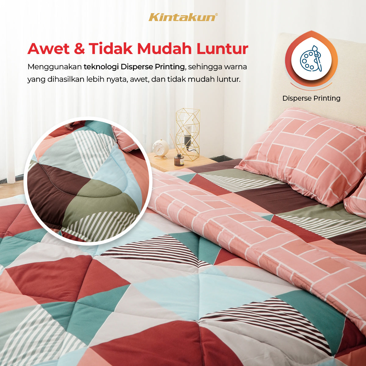 Kintakun DLUXE Bedcover Set Rumbai Tinggi 39 cm Candramawa