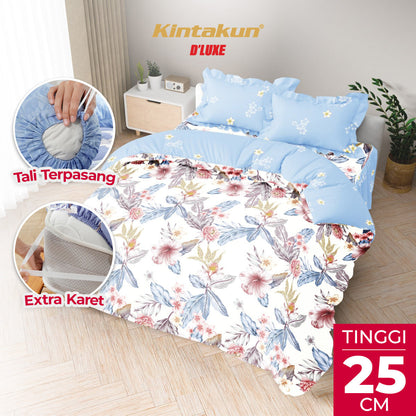 Kintakun Dluxe Bedcover Set Rumbai Intanayu Tinggi 25cm