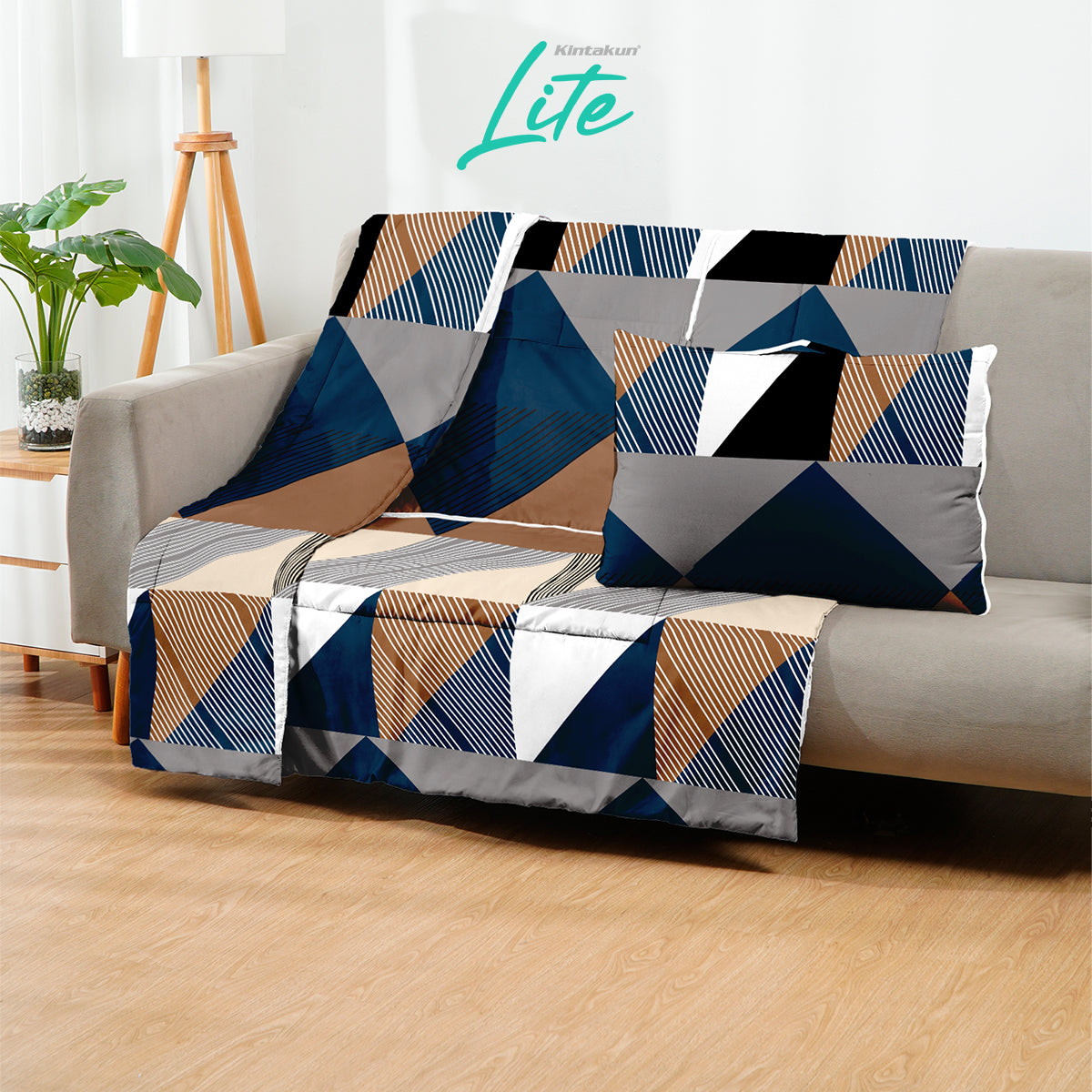 Kintakun Lite Bantal Selimut 150 x 220 Balmut 2in1 Varian Motif