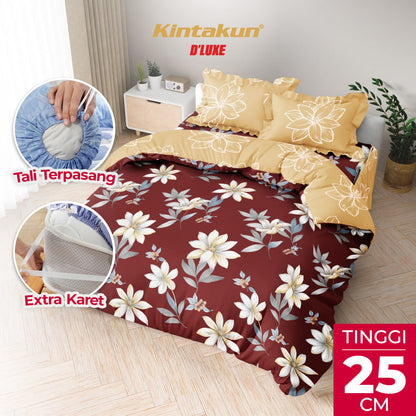 Kintakun Dluxe Bedcover Set Rumbai Ismaya Tinggi 25cm