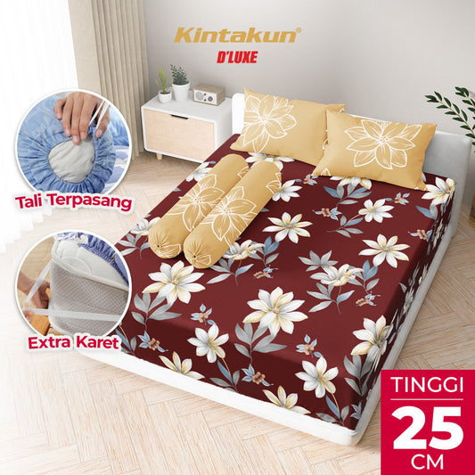 Kintakun Dluxe Sprei Fitted Ismaya Tinggi 25cm