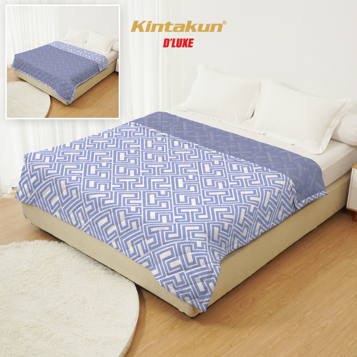 Dluxe Bestie Selimut Ultrasonic Dua Sisi Ukuran 150 x 200