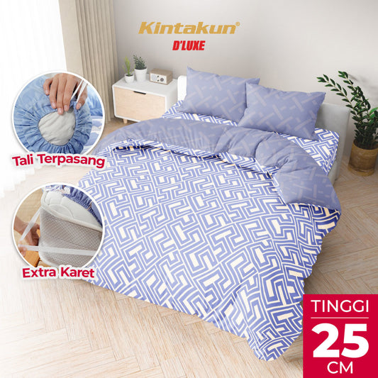 Kintakun Dluxe Bedcover Set Fitted Izana Tinggi 25cm