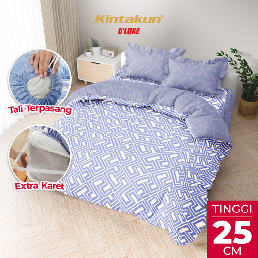 Kintakun Dluxe Bedcover Set Rumbai Izana Tinggi 25cm