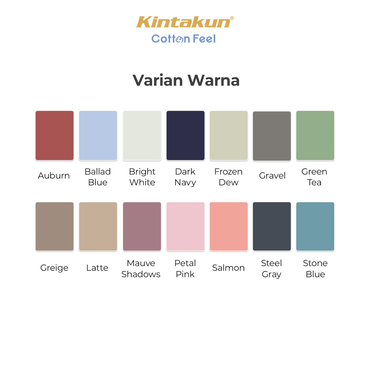 Kintakun Cotton Feel Mix & Match Sprei Pocket Varian Greentea Tinggi 30 cm